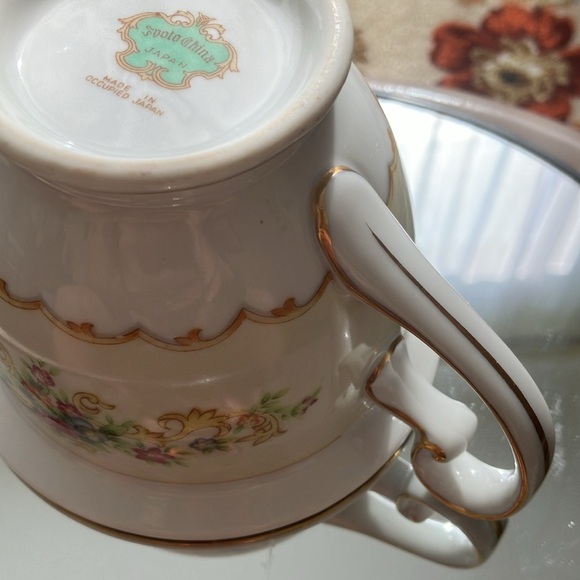 VINTAGE SPOTO CHINA  Handled Creamer  MADE IN OCCUPIED JAPAN 1945-1952 - Picture 14 of 14